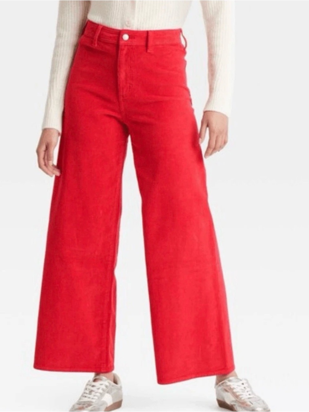 Universal Thread Women’s Sailor Wide Leg Corduroy Pant Red Size 12